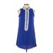 Lilly Pulitzer Casual Dress - Shift: Blue Dresses - Women's Size 4