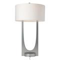 Hubbardton Forge Cypress Table Lamp Metal/Fabric in Brown | 34.4 H x 20 W x 20 D in | Wayfair 272121-1016