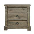 Progressive Furniture Inc. Baldwin Nightstand Wood in Brown/Gray/Green | 31 H x 32 W x 17 D in | Wayfair B672-43