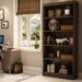 Latitude Run® 58" H x 31" W Solid Wood Standard Bookcase Wood in Brown | 68.75" H x 28" W x 11.5"D | Wayfair AEEA23E426C24CF49C6C156714F6EE59