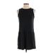 Eileen Fisher Casual Dress - Shift: Black Solid Dresses - Women's Size P Petite