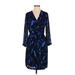 Banana Republic Casual Dress - Wrap: Blue Dresses - Women's Size 2