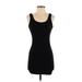 Fashion Nova Casual Dress - Bodycon Scoop Neck Sleeveless: Black Print Dresses - Women's Size Small