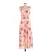 J.Crew Mercantile Casual Dress - Maxi: Pink Tropical Dresses - Women's Size 4