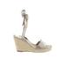 Loeffler Randall Wedges: Gold Shoes - Women's Size 6 - Open Toe