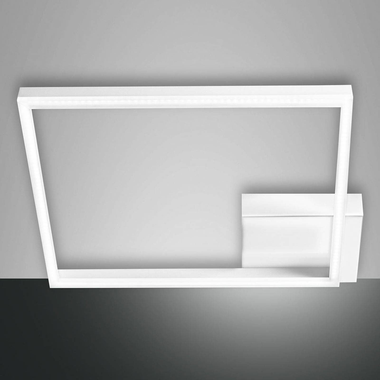 Fabas Luce LED Deckenlampe Bard, dimmbar, weiß / opal, für Wohn- / Esszimmer, Aluminium, Modern, LED Deckenleuchte