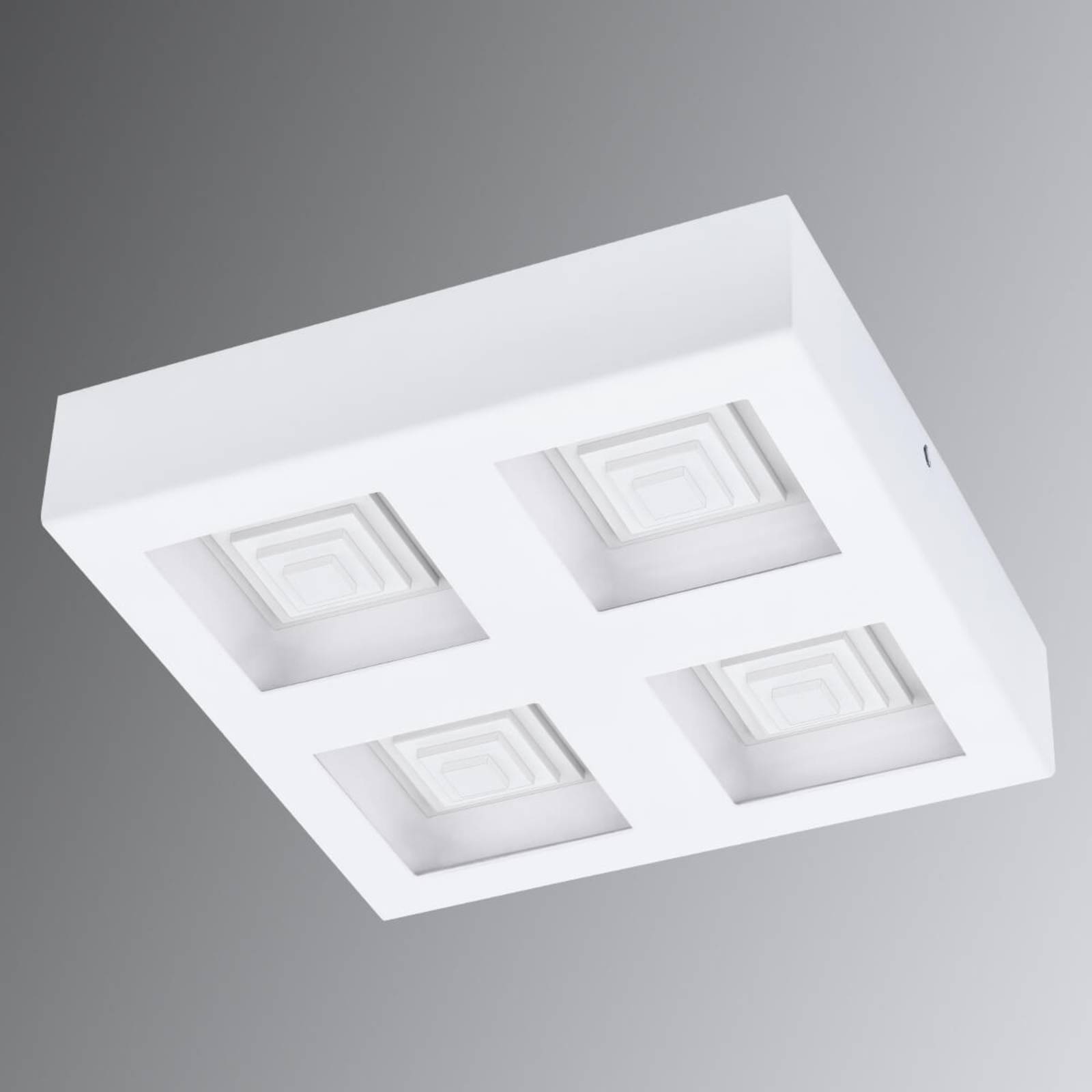 EGLO LED Deckenlampe Ferreros, weiß / opal, für Wohn- / Esszimmer, Metall, Modern, LED Deckenleuchte
