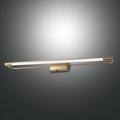 Fabas Luce LED-Wandleuchte Rapallo, messing, IP44, 80 cm