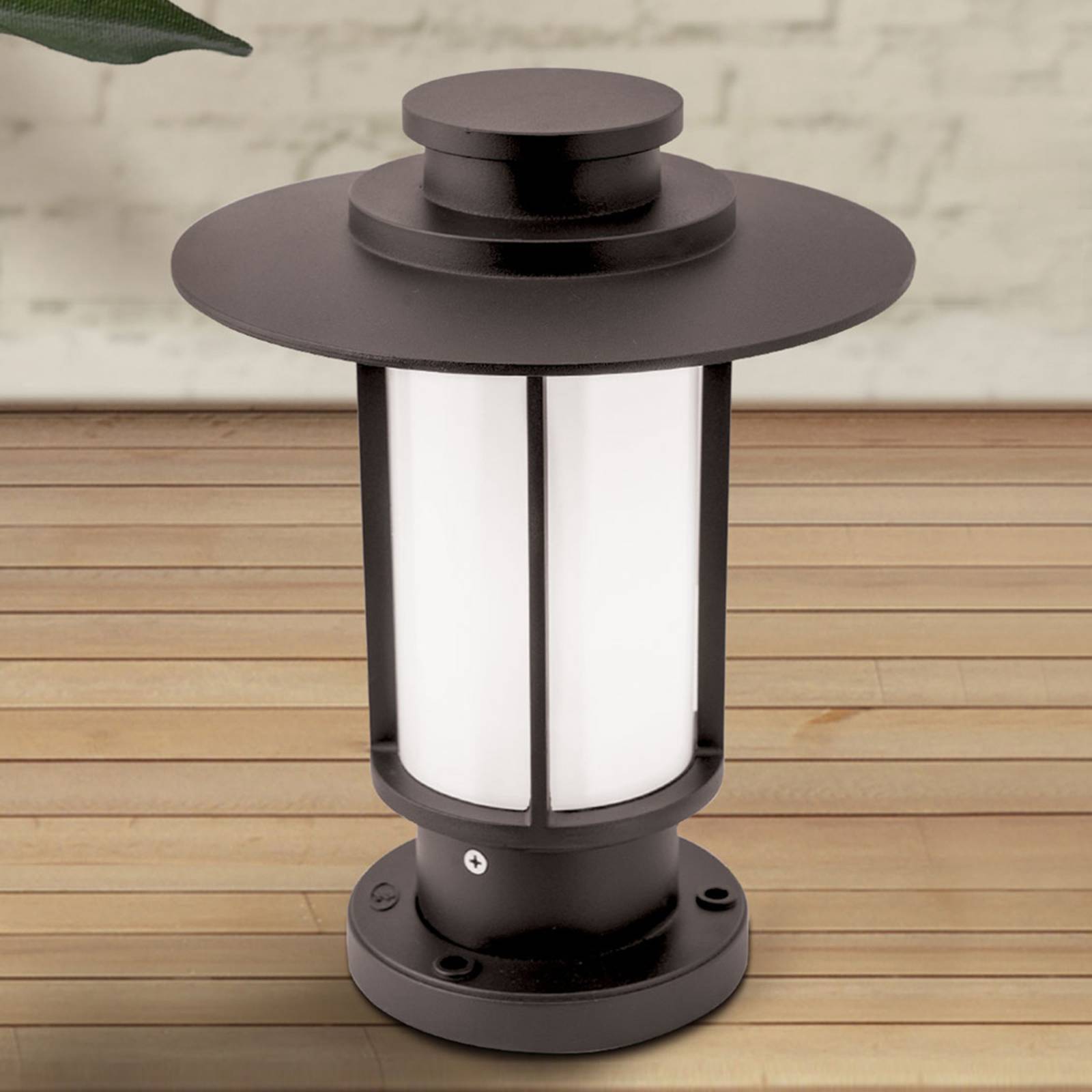 ORION Sockelleuchte aussen Putri, dimmbar, braun / rost, Aluminium, Modern, Außenleuchte