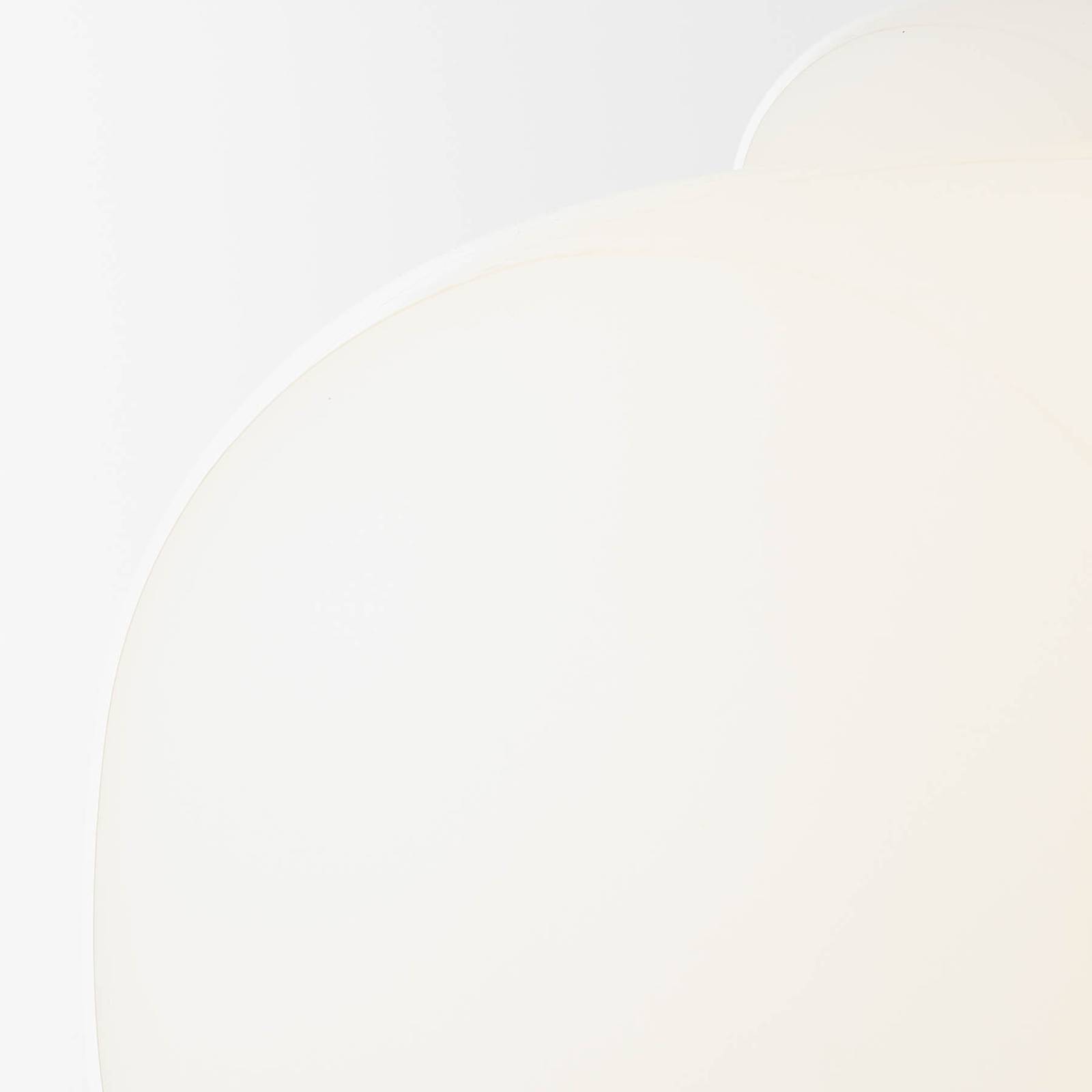 Brilliant Glas Hängelampe Blop, dimmbar, weiß / opal, für Wohn- / Esszimmer, Glas, Pendelleuchte