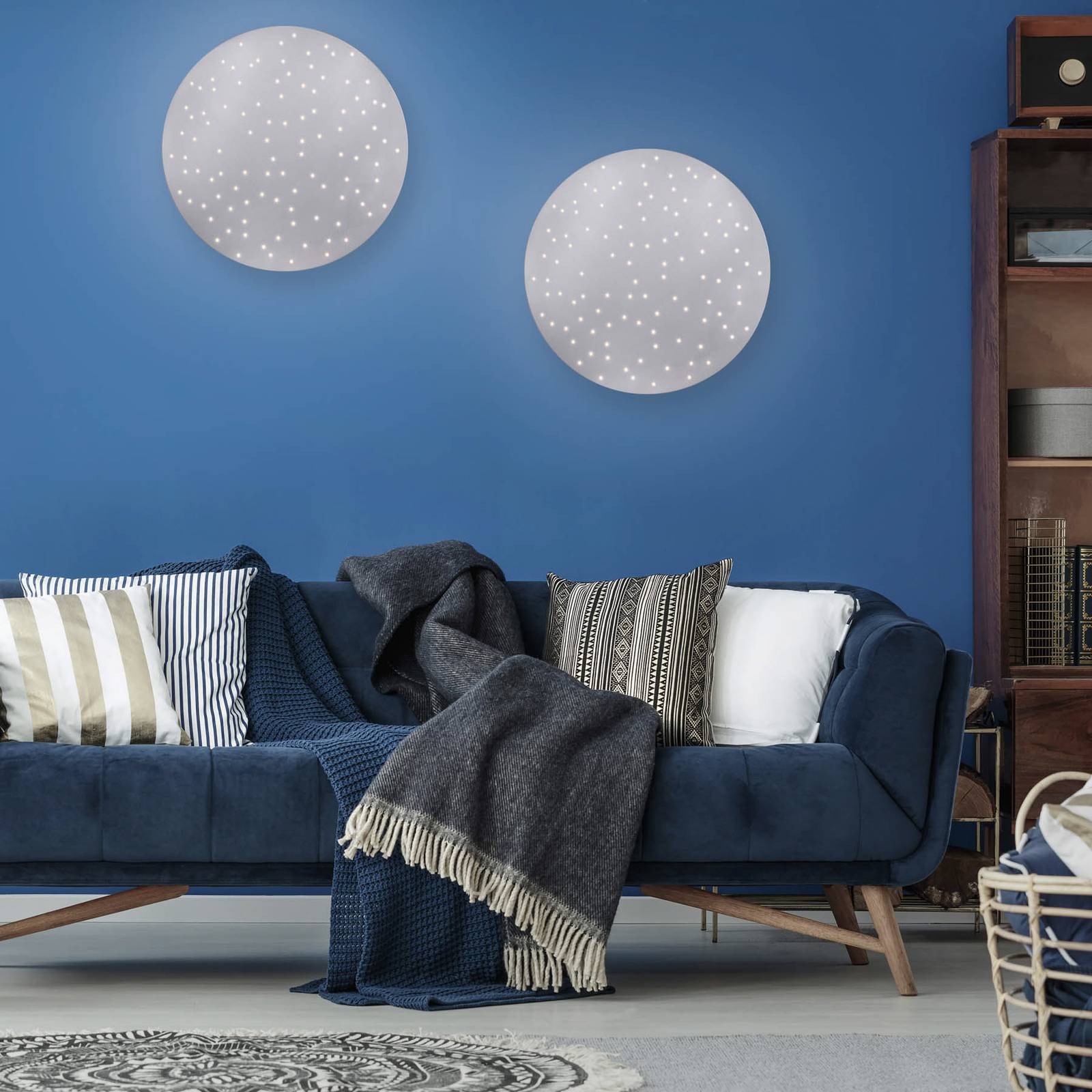 JUST LIGHT. GmbH LED Deckenlampe Sparkle, dimmbar, alu / grau / zink, für Schlafzimmer, Metall, Modern, LED Deckenleuchte