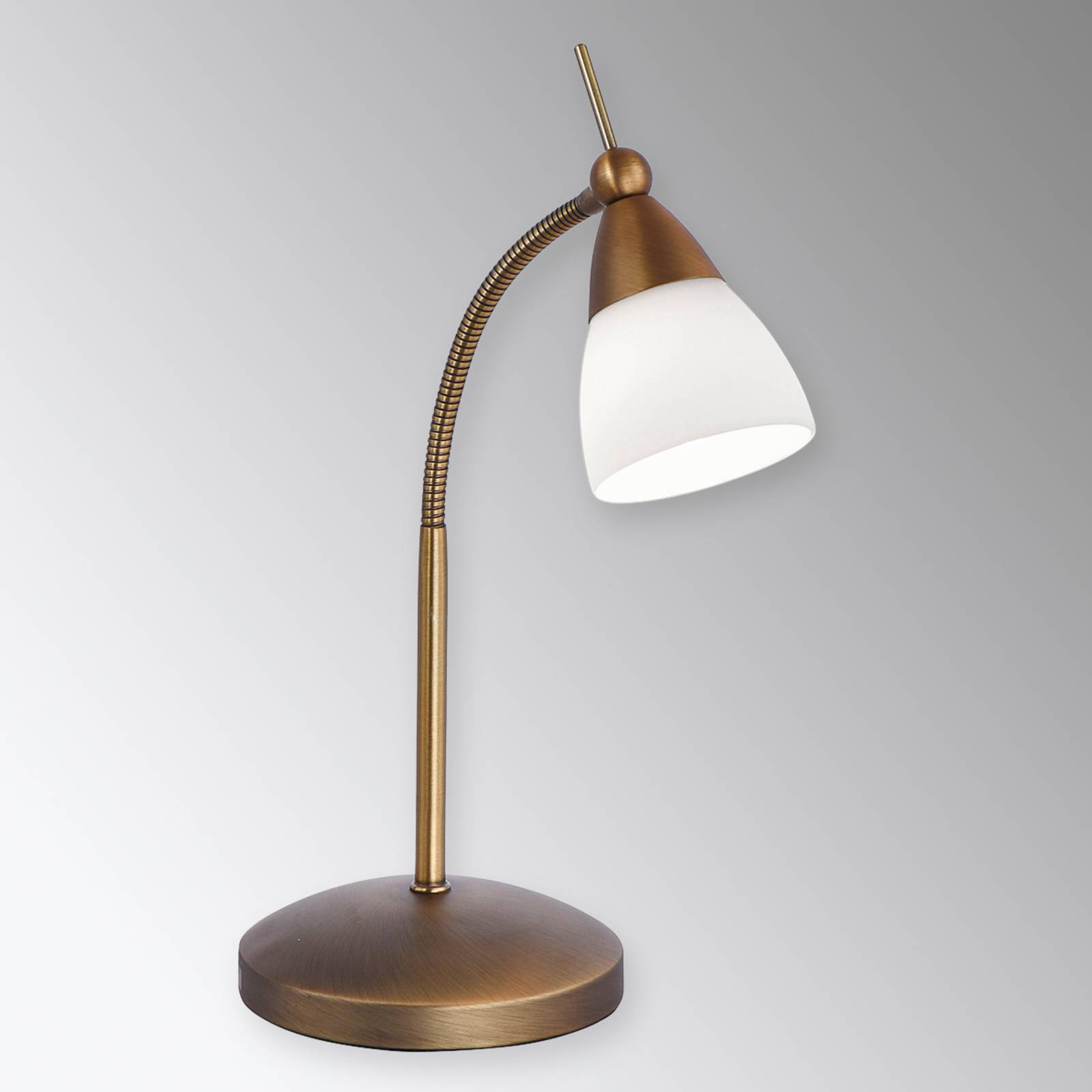Paul Neuhaus Tischlampe Pino, dimmbar, bronze / altmessing, für Wohn- / Esszimmer, Metall, Modern, Tischlampe