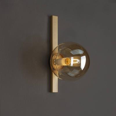 Eco-Light Wandlampe Pluto, dimmbar, messing / gold, für Wohn- / Esszimmer, Metall, Wandleuchte, Wandlampe Innen Image