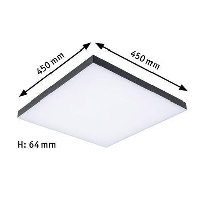 Paulmann LED Deckenlampe Velora, dimmbar, schwarz, für Wohn- / Esszimmer, Metall, Modern, LED Deckenleuchte Image