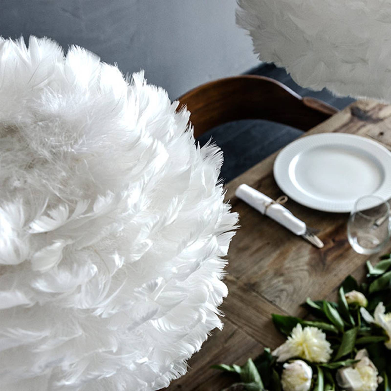 UMAGE Design Hängelampe Eos, dimmbar, weiß / opal, für Wohn- / Esszimmer, Design, Pendelleuchte