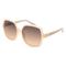 Guess GU7921-H Damen-Sonnenbrille Vollrand Eckig Acetat-Gestell, Beige