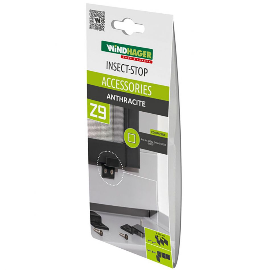 Windhager Insektenschutz Einhängewinkel Set Anthrazit Image