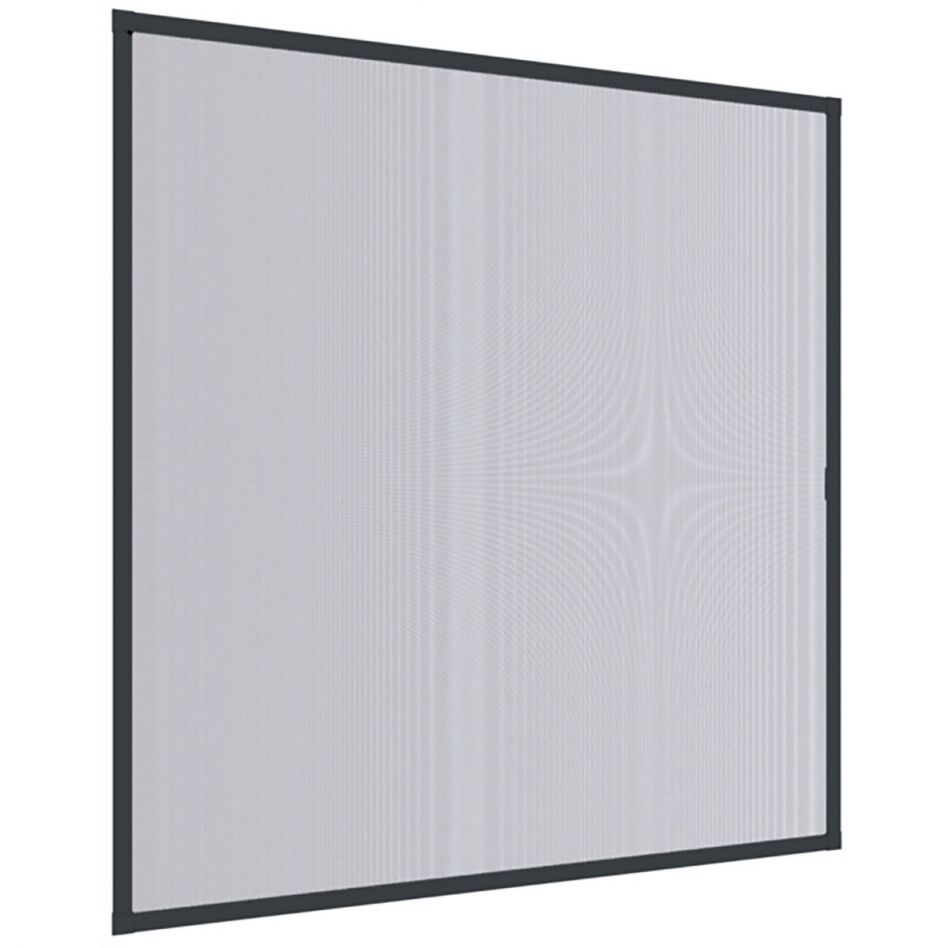 Windhager Insektenschutz Expert Fliegengitter Rahmen Fenster Anthrazit, 140x150 cm Image