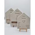 Haus aus Beton personalisiert | Haussegen Geschenk | Geschenk zum Einzug