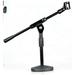 5 Core Mic Stand Height Adjustable 15.35 to 21.25 Short Desktop Stands w Telescopic Arm and Round Base Low Profile Small Mic Holder Ideal for Desk Recording and Streaming Black 1Pc - MSSB