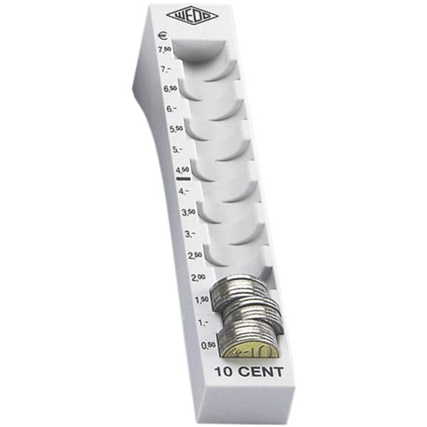 Wedo Geldzählrille 10 Cent grau, 18x3.2x4.5 cm Image