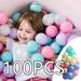 Iaukyu Ball Pit Balls 100pcs for Kids Plastic Balls for Ball Pit 2.2-Inch Crush Proof Play Balls BPA Free Non-Toxic 4 Kinds of Bright Color Ocean Balls