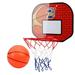 1 Set Wall Suction Type Basketball Board Plastic Basketball Mini Wall Mounted Basketball Board Indoor Outdoor Shooting Sports Supplies for Home Outdoor Assorted Color