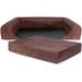 Replacement Cover () For Deluxe Orthopedic Memory Foam Sofa Lounge Dog Bed Large Brown