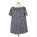 Vineyard Vines Casual Dress - Mini: Blue Print Dresses - Women's Size X-Large