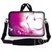 Laptop Skin Shop 8 - 10.2 inch Neoprene Laptop Sleeve Bag Carrying Case with Handle and Adjustable Shoulder Strap - Pink Heart