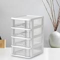 Sulgyt Mini Plastic Organizer Box Storage Container Case with Clear Desktop Drawer Units Desktop Storage drawers Plastic Makeup Storage Transparent Small Desktop Storage Box