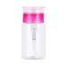 Wiueurtly Clear Storage Containers for Pantry Push Down Empty Lockable Dispenser Bottle For Nail Polish Remover & Makeup Remover