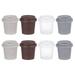 NUOLUX 8pcs Coffee Cup Design Beauty Sponge Box Cosmetic Powder Puff Container Box