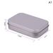 Small Metal Tin Silver Storage Box Case Organizer For Money Coin Candy Key Rectangular Jewelry Cosmetic Organizer