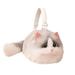 LSLJS Cute Realistic Cat Tote Bag for Women Valentine Gifts Puffy Plush Cat Shaped Crossbody Bag with Adjustable Chain Soft Stuffed Animal Handbag Simulation Cat Model Makeup Bag for Girls