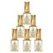 5 Pcs Empty Golden Perfume Bottle Vintage Mini Spray Bottles Mist Travel Sparyer