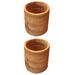 2 PC Pen Container Decor Makeup Brush Cooking Utensil Organizer Woven Storage Basket