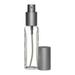 Perfume Atomizer Slim Glass Bottle Matte Silver Fine Mist Sprayer 1 Oz. 30Ml (Set Of 3)