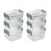 6 Pcs Transparent Storage Box Storage Drawers Sundries Container Clear Plastic Storage Bins Terrarium Makeup Container