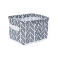 Gzwccvsn Canvas Storage Bins Basket Organizers Foldable Fabric Cotton Linen Storage Bins For Makeup Book Baby Toy Basket Organizers and Storage