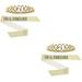 Decor 2 Sets 60th Birthday Decoration for Women Party Crown Adornments Present Gold Dust Stretch Leather