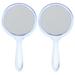 2 Pcs Double Sided Mirror Mirrors Handheld Mirror Compact Magnifying Mirror Makeup Vanity Stool Vanity Mirror Travel