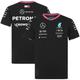 Mercedes AMG Petronas F1 2024 Teamfahrer-T-Shirt – Schwarz – Kinder