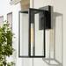 LNC Vintage 1-Light Black Outdoor Wall Sconce Waterproof Exterior Wall Sconce