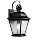 1 Light Large Outdoor Wall Lantern with Traditional Inspirations 19.5 inches Tall By 9.5 inches Wide-Black Finish Bailey Street Home 147-Bel-1228374