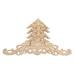 5Pcs Wood Appliques DIY Wood Appliques and Onlays Unpainted Wood Carved Corner Onlay Applique for Furniture 4 Corner Onlays and 1 Long Onlay