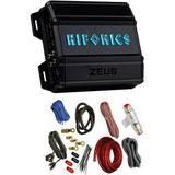 Hifonics ZD-750.4D 750 Watt RMS Zeus Delta Series Class-D 4-Channel Car Amplifier + 4 Gauge Amp Kit