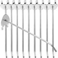 10 Pcs Piercing Hook Pegboard Hanger for Garage Metal Shop Heavy Duty Clothes Rack Clothing Pegs