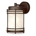 1 Light Outdoor Wall Lantern Oil Rubbed Bronze Finish On Steel With Wh Each