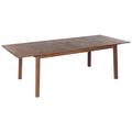 Table extensible 8 personnes en acacia bois foncé